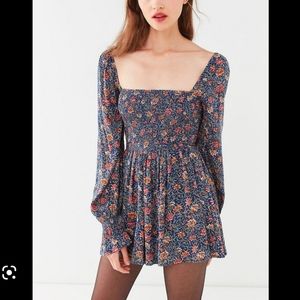 UO Brookside Floral Romper